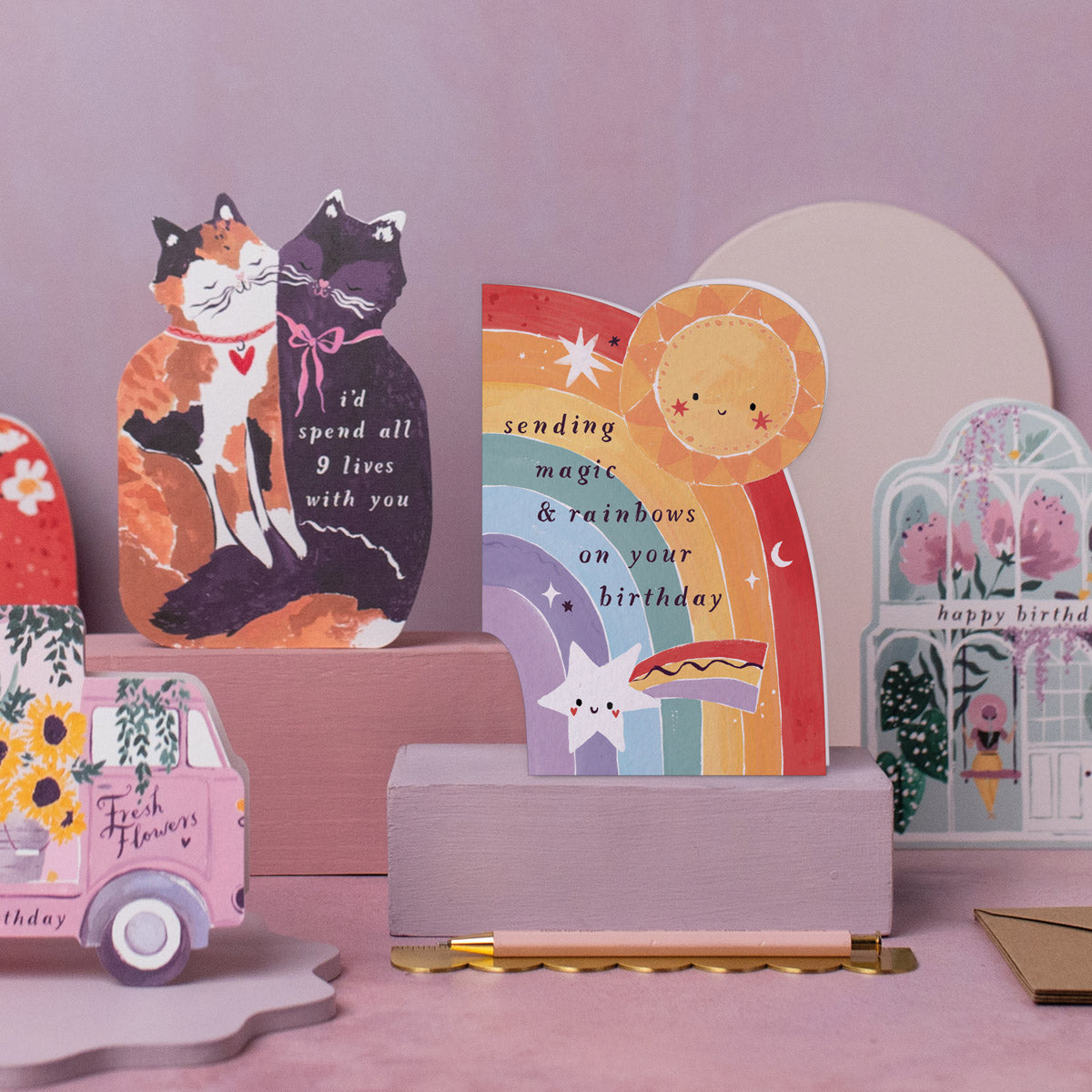 Rainbow Kids birthday card