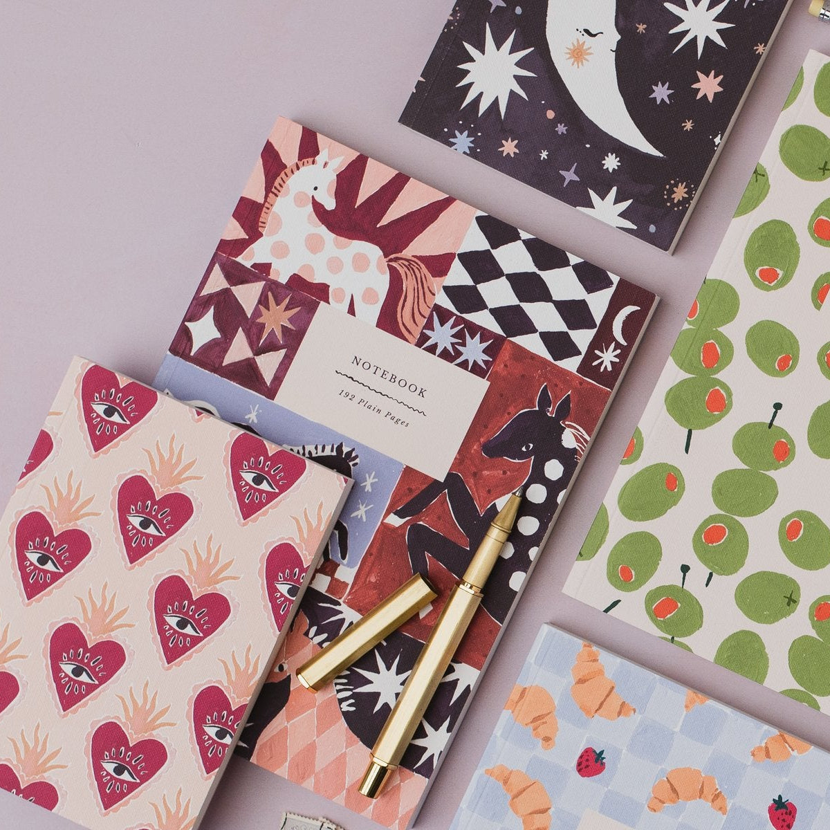 Sister Paper Co notebooks and pocket notebooks displayed together