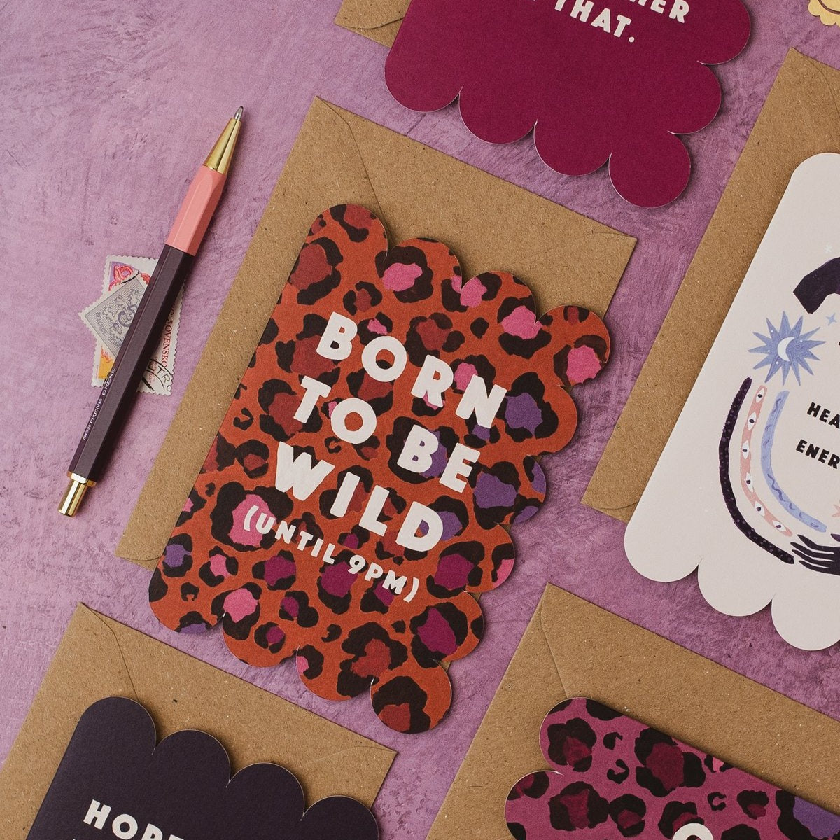 Leopard print birthday card by Sister Paper Co