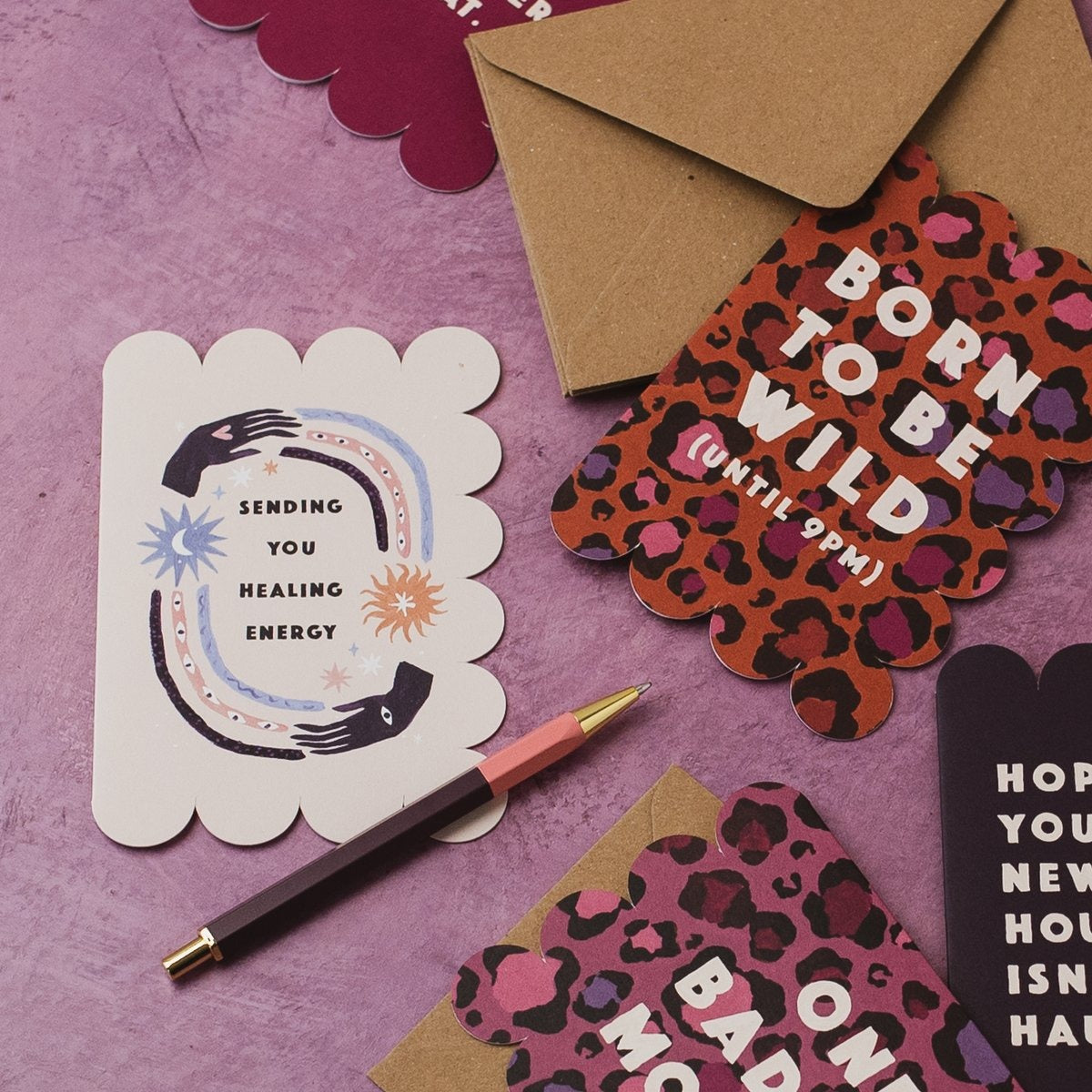 Healing energy get well soon card by Sister Paper Co