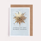 A sunshine birthday card with gold foil details from Sister Paper Co.