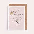 A soul sister birthday card with gold foil details from Sister Paper Co.