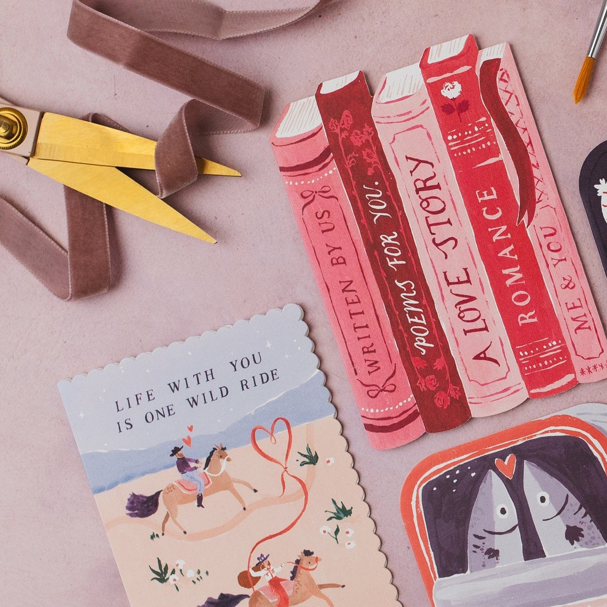 Wild Ride western love card styled lifestyle photo