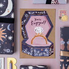 Ring box engagement card by Sister Paper Co