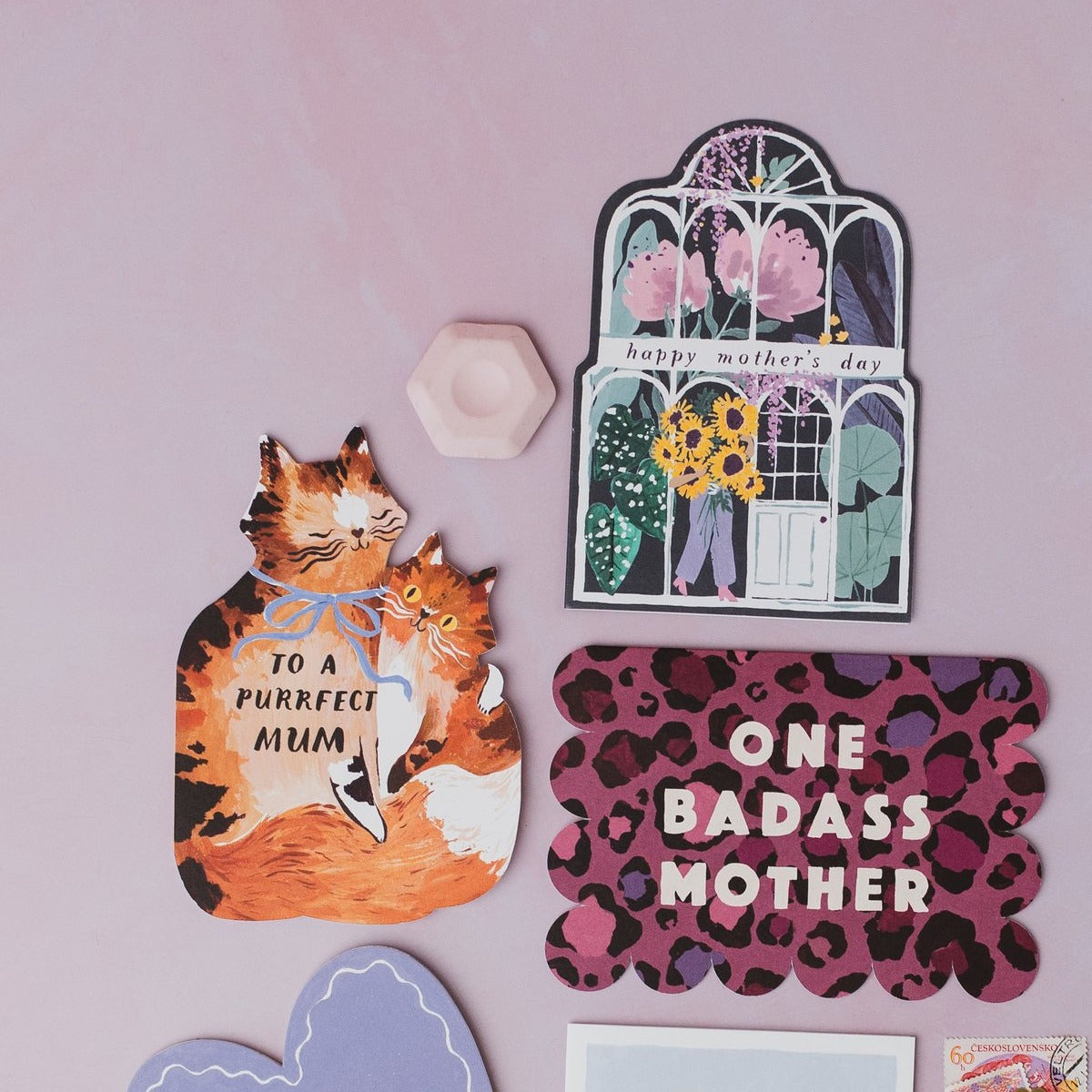 Cat Mother's Day card by Sister Paper Co