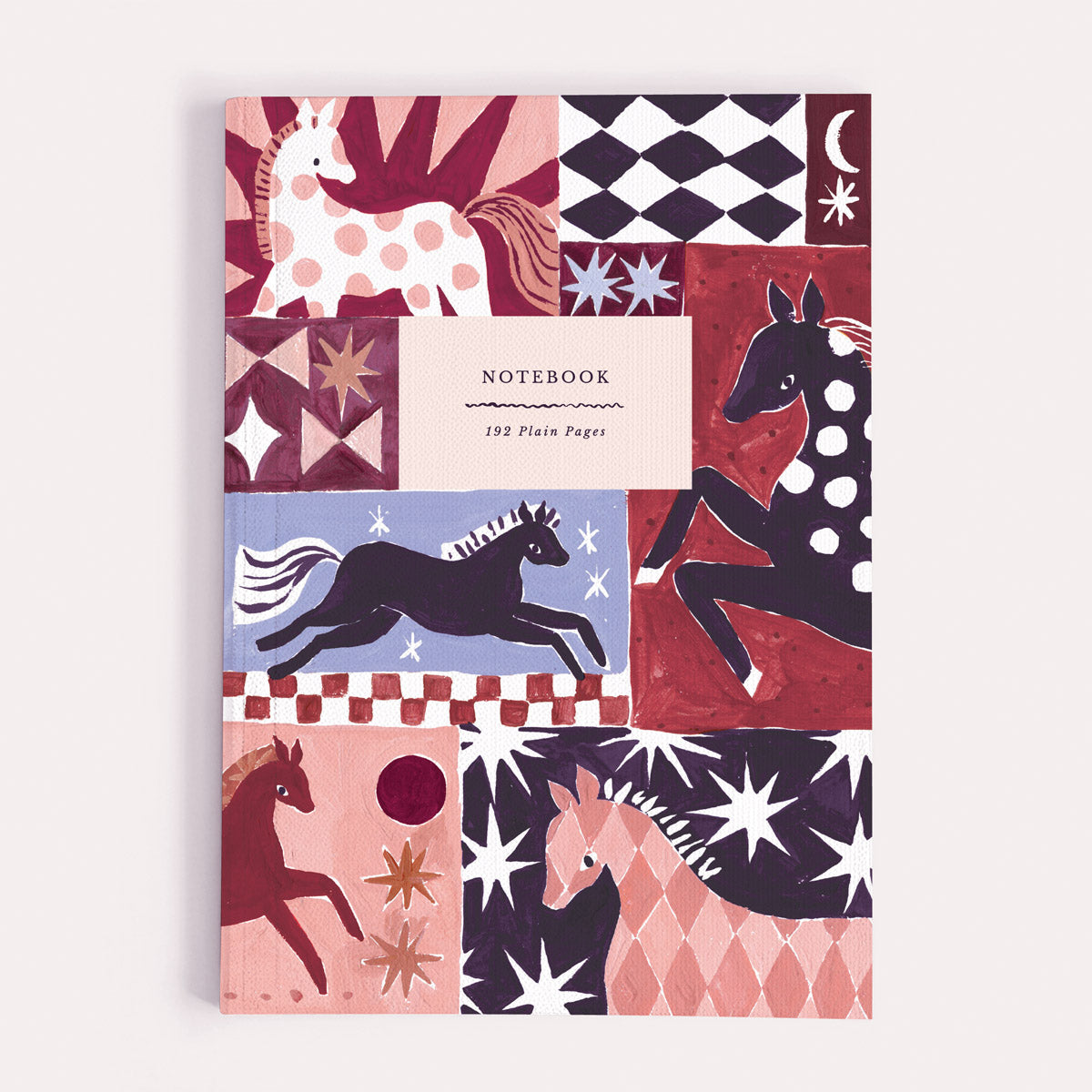Wild & Free notebook, A5 plain page journal with a galloping horses cover