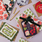 Sister Paper Co cards, notebooks and gift wrap displayed together