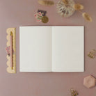 Luxury A6 plain page pocket notebook with blank white pages